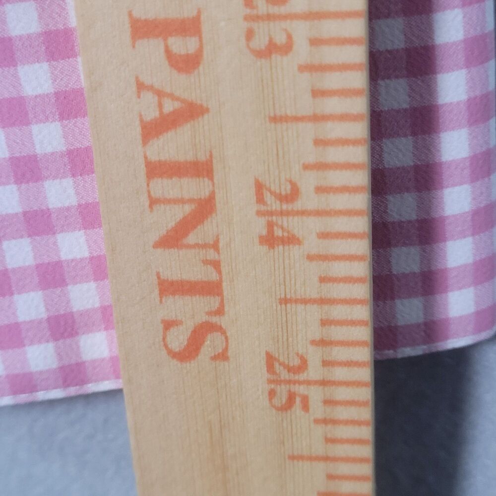 NWOT Mizzen Main Leeward Performance Shirt Men M Pink Plaid Trim Fit No Tuck - Picture 8 of 10